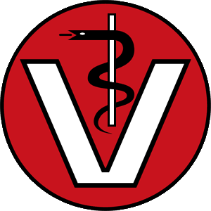 stab im Symbol der Veterin&auml;rmedizin